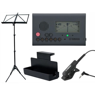 YAMAHA TDM-600GY チューナー メトロノーム 4点セット（TDM-600GY/TM-40BK/MS-RKDX/VIVACE MS-500） 【セットがお買い得!!】