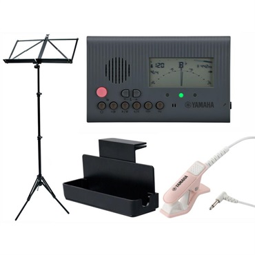trumpet station YAMAHA TDM-600GY チューナー メトロノーム 4点セット（TDM-600GY/TM-40PK/MS-RKDX/VIVACE MS-500） 【セットがお買い得!!】