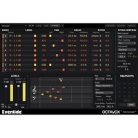 Octavox - 8ボイス ハーモナイザー ピッチシフター ハーモニー生成 MIDI対応 リズミカルディレイ アルペジオ DTM 音楽制作プラグイン(オンライン納品)