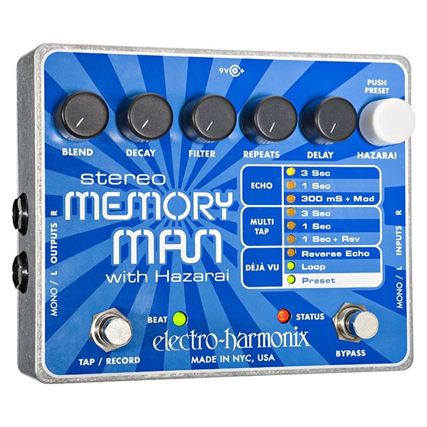 Electro Harmonix STEREO MEMORY MAN WITH HAZARAI