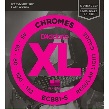 D’Addario Chromes Flat Wound ECB81-5