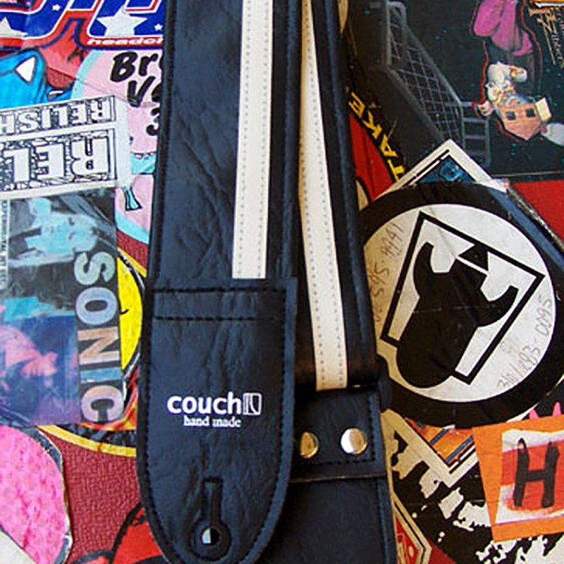 Couch Guitar Strap Racer X Black/White 画像4