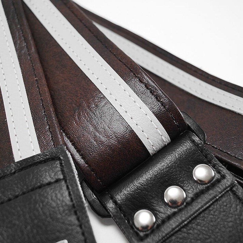 Couch Guitar Strap Racer X Brown/White 画像1