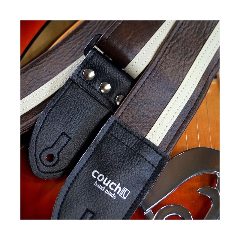 Couch Guitar Strap Racer X Brown/White 画像7