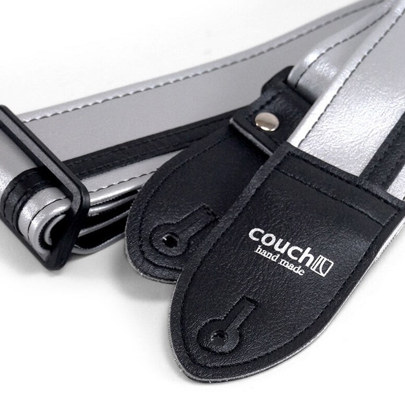 Couch Guitar Strap Vinyl Racer X Strap シルバー × ブラック 画像1