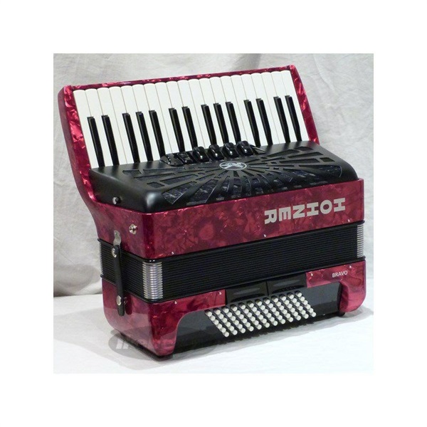 Hohner HOHNER ホーナー アコーディオン 入門向け ピアノ式 34鍵盤 中型 Bravo III 72 RED【カラー：レッド】 画像1