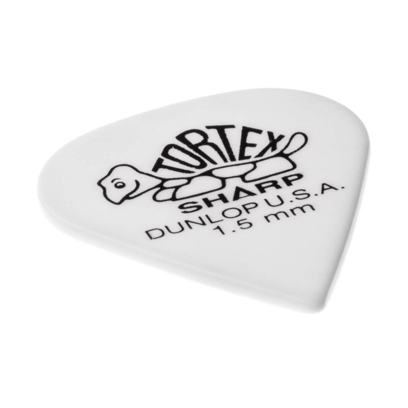 Dunlop (Jim Dunlop) 412R Tortex Sharp Picks (1.50mm/ホワイト) 画像1