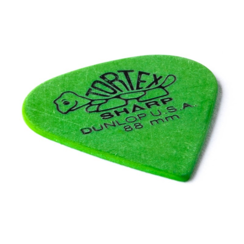 Dunlop (Jim Dunlop) 412R Tortex Sharp Picks (0.88mm/グリーン) 画像1