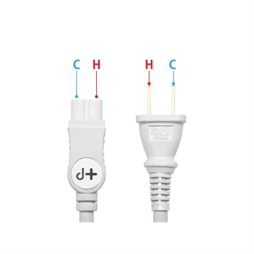 Oyaide d+ Power Cable C7(1.8m) 画像1