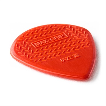 Dunlop (Jim Dunlop) 471N MAX GRIP JAZZ III Pick (ナイロン・レッド) 画像1