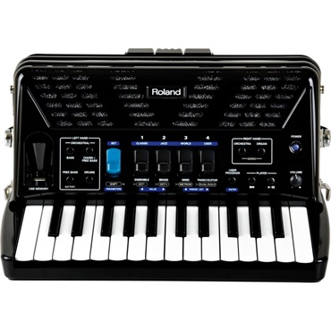 Roland 【台数限定・専用キャリングバッグ付！】FR-1X BK ブラック ローランド Vアコーディオン ピアノ式 26鍵盤 画像2