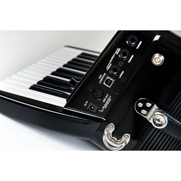 Roland 【台数限定・専用キャリングバッグ付！】FR-1X BK ブラック ローランド Vアコーディオン ピアノ式 26鍵盤 画像5