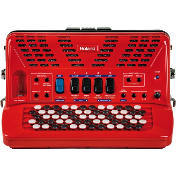 Roland 【専用キャリングバッグセット】ローランド Vアコーディオン 電子 ボタン式 FR-1Xb RD【カラー：レッド】 画像2