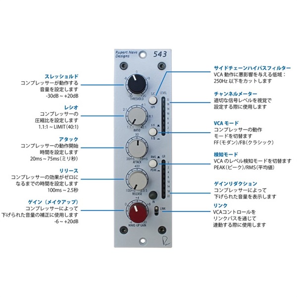 RUPERT NEVE DESIGNS 543 コンプレッサー/リミッター(API500シリーズ) 【国内正規品】 画像1