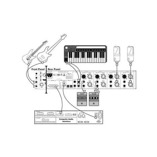 Universal Audio 4-710D(真空管/ソリッドステートブレンド・4chプリアンプ)(国内正規品)(ユニバーサルオーディオ) 画像4