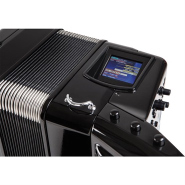 Roland 【数量限定・高品質なイタリア製ショルダーストラッププレゼント！】ローランド ボタン式 Vアコーディオン 電子 クロマチックアコーディオン 大型 FR-8XB BK ブラック 画像4