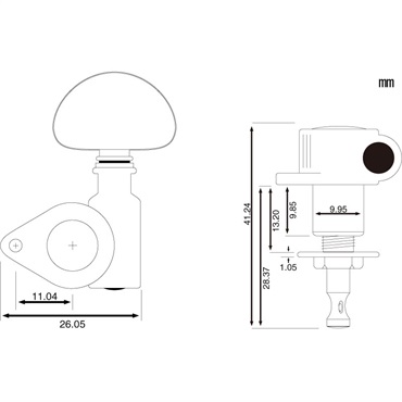 Grover 102NV (Nickel) [Original Milk Bottle Style Rotomatics] 画像1