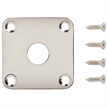 Gibson 【創業50周年大決算SALE】 Metal Jack Plate (Nickel) [PRJP-040] 画像1