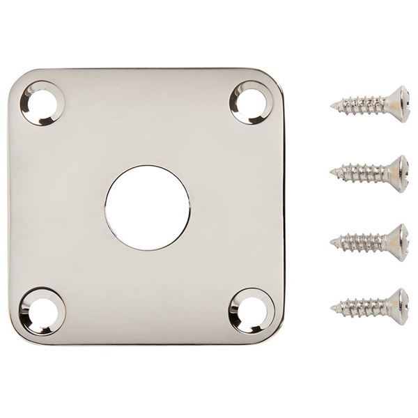 Gibson 【創業50周年大決算SALE】 Metal Jack Plate (Nickel) [PRJP-040] 画像1