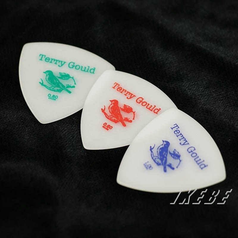 PICK BOY Terry Gould Sand Grip GUITAR PICK (WHITE/オニギリ型) [1.00mm] 画像1