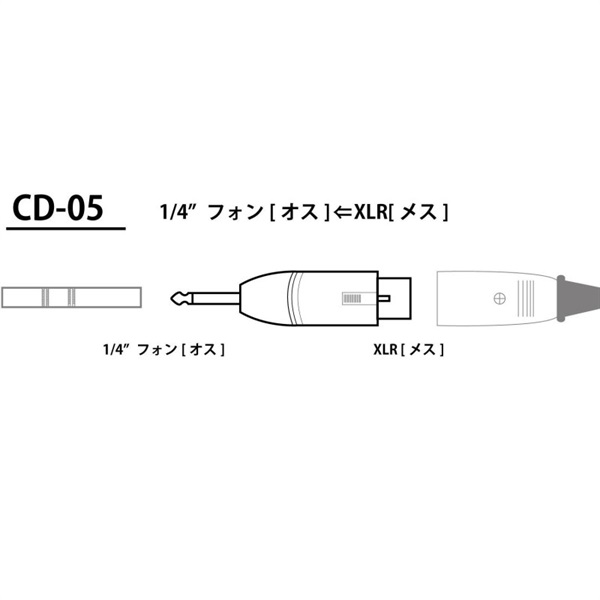 Tech 【創業50周年大決算SALE】CD-05 [XLRキャノン-TSフォンジャック] 画像1