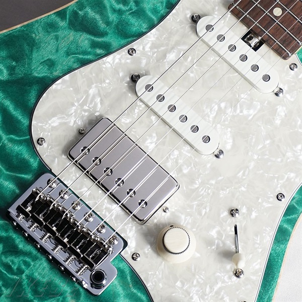 G-Life Guitars /“Cross Edge” Quilt Top / Emerald Isle Burst