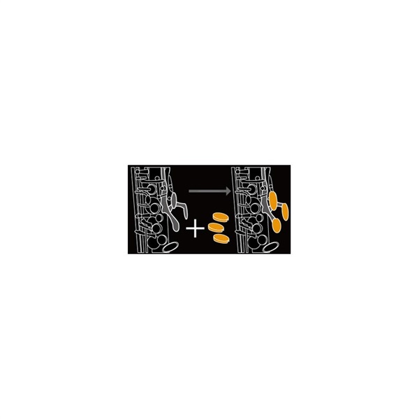 VIVACE ヴィヴァーチェ パームキーライザー(サクソフォン左手用・3個入り) 画像1