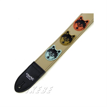 Couch Guitar Strap 狼・狼・狼・マルチ [Wolf Guitar Strap Multi Colored] 画像2