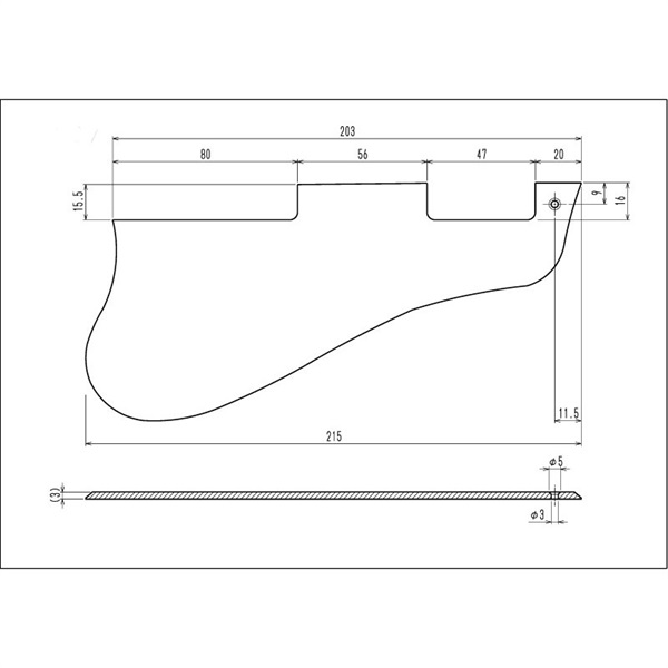 Montreux Time Machine Collection 59 335 pickguard plain [389] 画像1