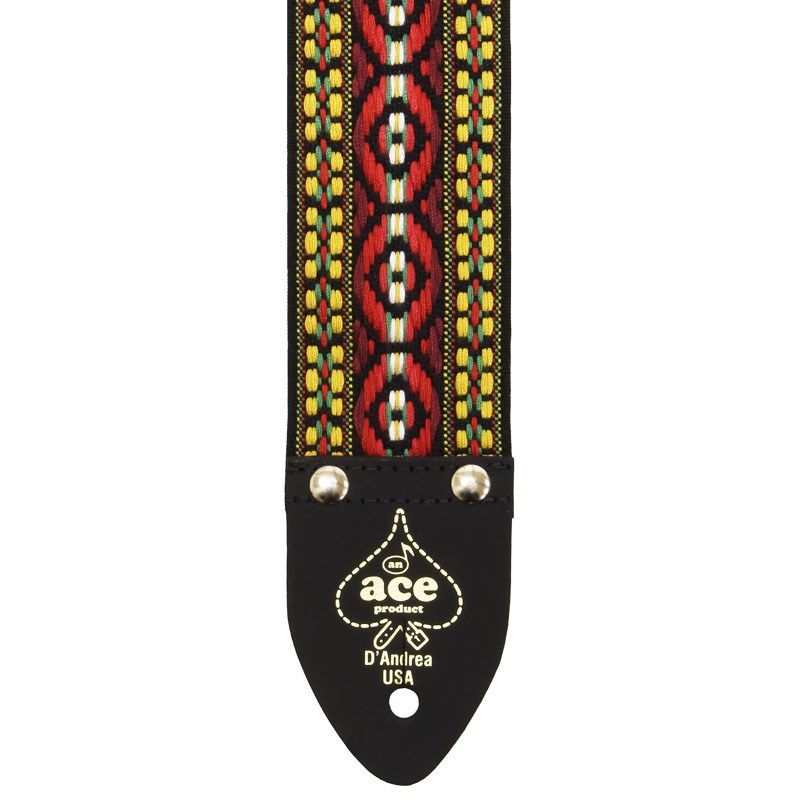 D'andrea Ace Guitar Straps ACE-4 (Bohemian Red) 画像2