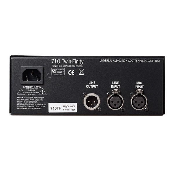 Universal Audio 710 TWIN-FINITY(真空管/ソリッドステートブレンド・プリアンプ)(国内正規品)(ユニバーサルオーディオ) 画像2
