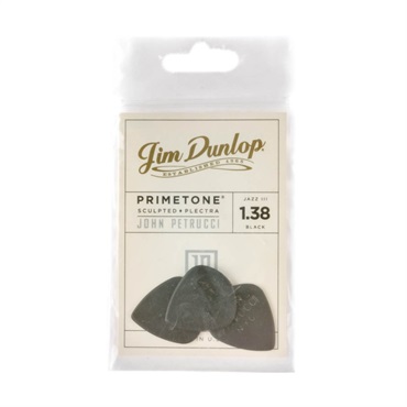 Dunlop (Jim Dunlop) John Petrucci Primetone Jazz III Pick (1.38mm)[518PJPBK/Black] ×3枚セット 画像3