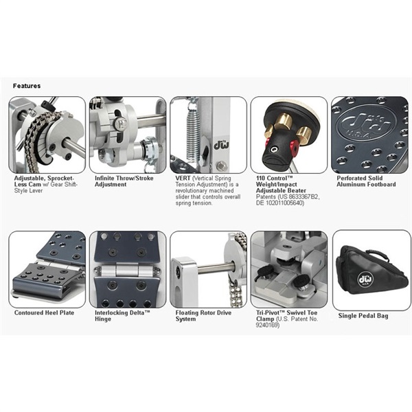 dw DWCPMCD [Machined Chain Drive / Single Bass Drum Pedals
