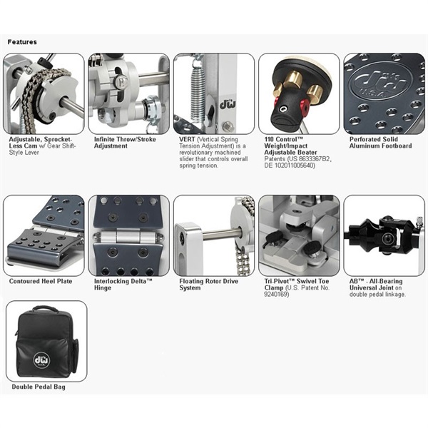 dw DWCPMCD2 [Machined Chain Drive / Double Bass Drum Pedals]【正規輸入品/5年保証】 画像1
