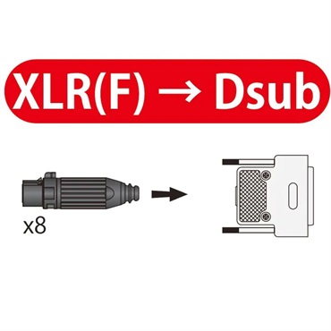Oyaide PA-08 DXF V2(XLR[F]-Dsub)【3.0m】 画像3