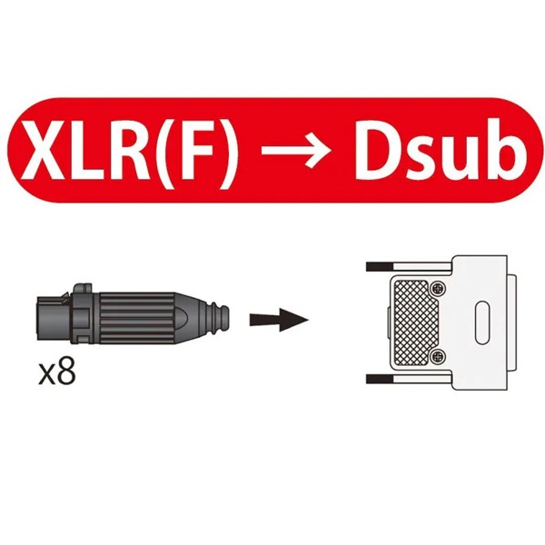 Oyaide PA-08 DXF V2(XLR[F]-Dsub)【3.0m】 画像3