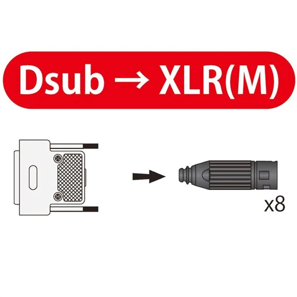 Oyaide PA-08 DXM V2(XLR[M]-Dsub)【3.0m】 画像3