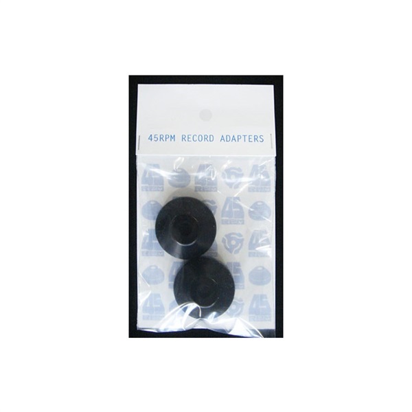 stokyo Plastic 45RPM Dome Adapter【Black】 (1袋2個入り) (7inch用ドーム型アダプター) 画像1