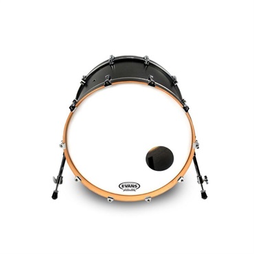 EVANS BD24RGCW [EQ3 Resonant Coated White 24 / Bass Drum]【1ply ， 6.5mil + 10mil ring】【お取り寄せ品】 画像1
