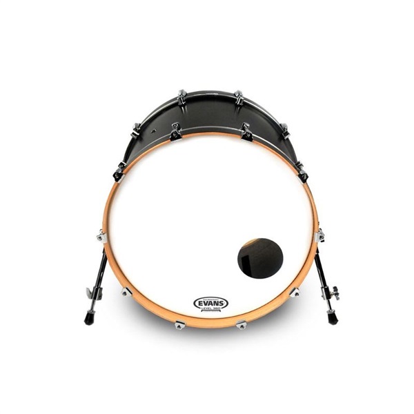 EVANS BD24RGCW [EQ3 Resonant Coated White 24 / Bass Drum]【1ply ， 6.5mil + 10mil ring】【お取り寄せ品】 画像1