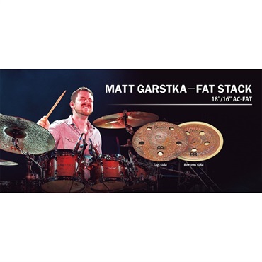 【レア】FAT 218.K MEINL Artist Concept Model - Fat Stack 18/16 - Matt Garstka [AC