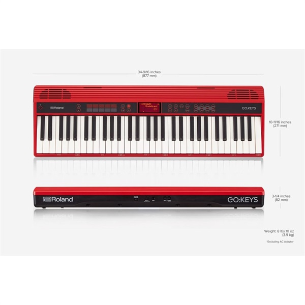 Roland GO:KEYS Entry Keyboard (GO-61K))+CB-GO61KP【専用キャリング ...