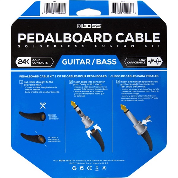 BOSS 【夏のボーナスセール】 BCK-12 『Pedalboard cable kit， 12connectors， 3.6m』～ソルダーレスケーブル～ 画像1