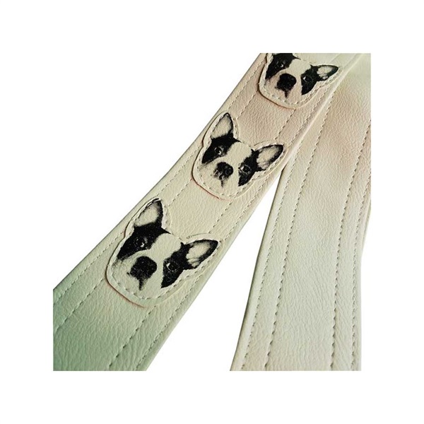 Couch Guitar Strap ワン・ワン・ワン・シロ [Dog Guitar Strap All