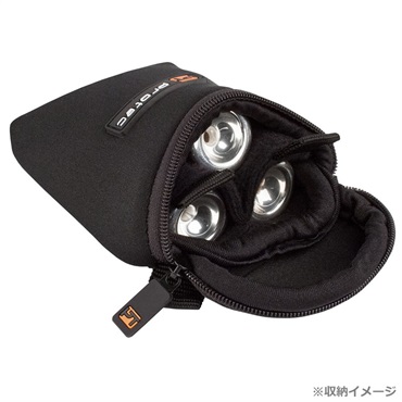 PROTEC プロテック / N-219 3本用 マウスピースポーチ ネオプレン ブラック 画像1