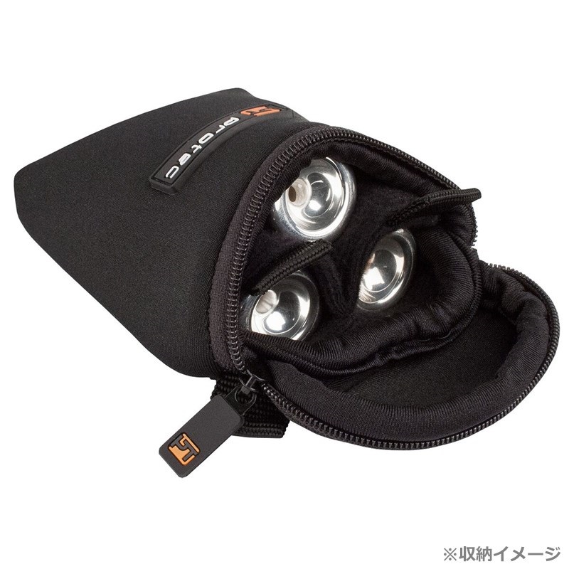 PROTEC プロテック / N-219 3本用 マウスピースポーチ ネオプレン ブラック 画像1