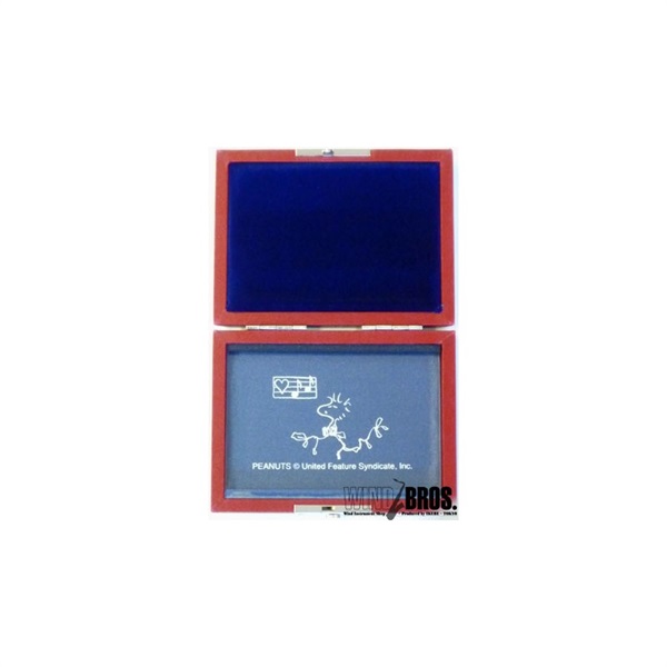 SNOOPY WITH MUSIC スヌーピーウィズミュージック テナーサックス用リードケース 5枚入 レッド&ゴールド 5枚入 [STS-05R] 画像1