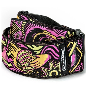 Dunlop (Jim Dunlop) 【創業50周年大決算SALE】 I Love Dust Jacquard Straps Headspace Orange (ILD03) 画像1