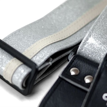 Couch Guitar Strap RacerX SilverSparkle/White 画像1