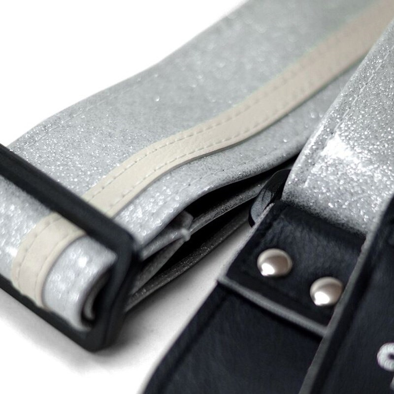 Couch Guitar Strap RacerX SilverSparkle/White 画像1